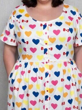 ModCloth X Hello Kitty "Hearts of Conversation" 2021 Dress